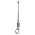Motorcycle Handlebar Flagpole Stainless Steel Telescopic Mount Stand
