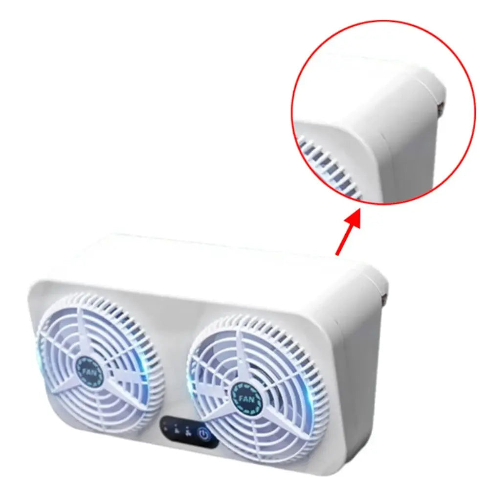 USB Powered Car Cooling Fan 5W Power Energy Saving Exhaust Front Rear Zpaxo