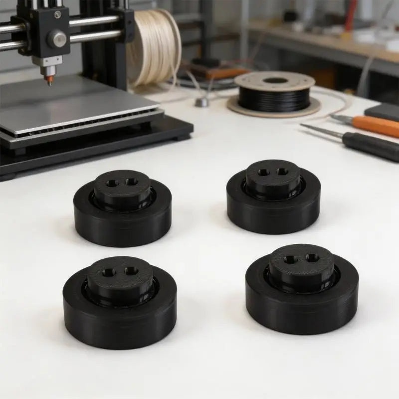 652F 49.5 x 31.5 mm 3D Printer Feet, 4 Pack Vibration Damping Replacement Printer Feet for Printer Base Service and Support Zpaxo