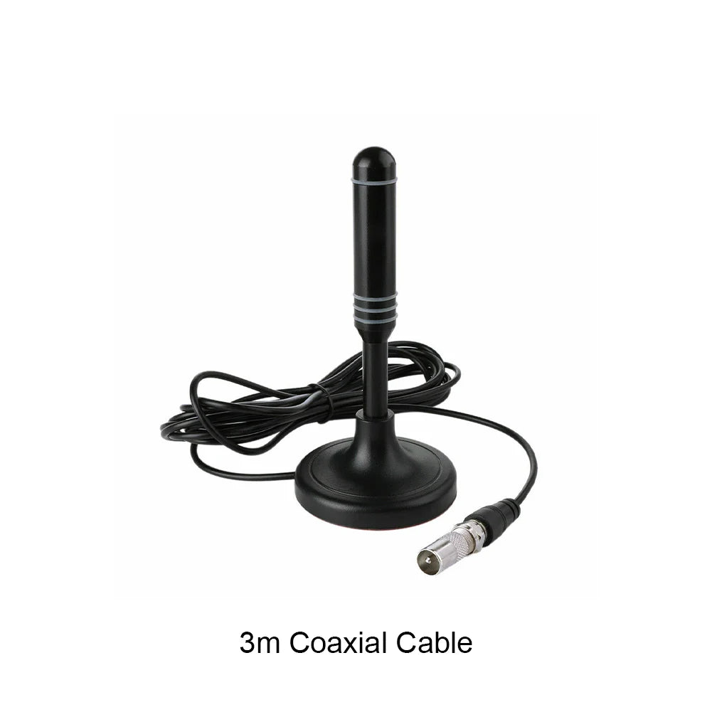 Portable TV Antenna Coax Cable Digital DVB-T DVB-T2 DAB Indoor