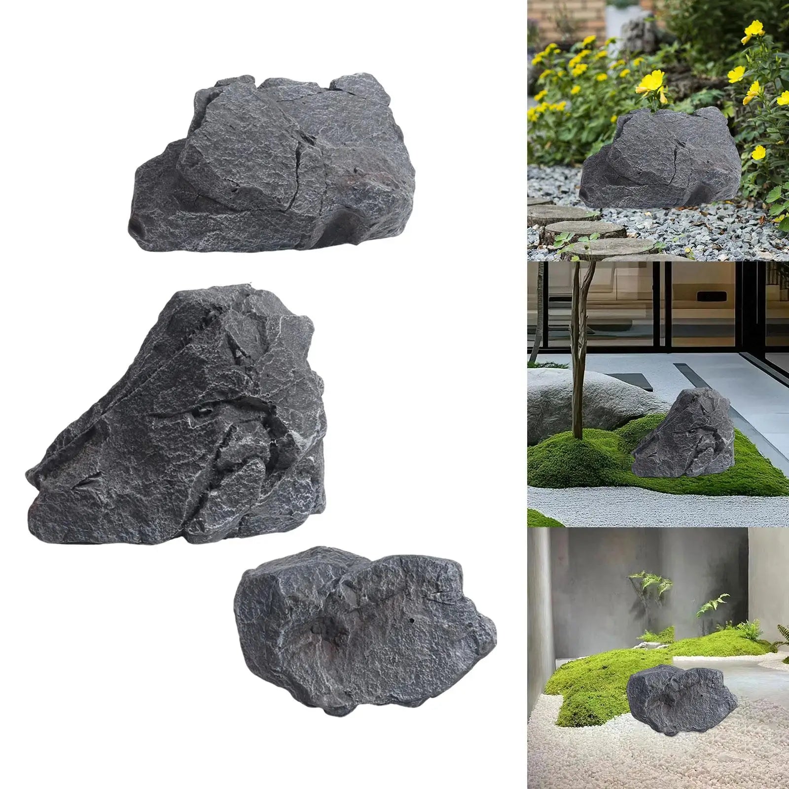 Artificial Faux Rock Landscape Decor – Realistic Faux Stone Faux Landscape Rock Zpaxo