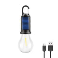 Solar Camping Light Bulb USB Rechargeable Hanging Tent Lamp Waterproof Portable Outdoor Lantern for Camping BBQ Garden Decor Zpaxo 1PC