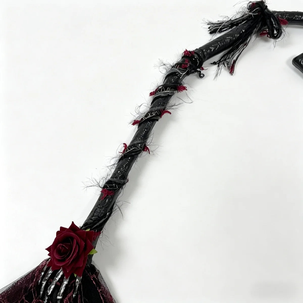 Halloween Witch Broom Plastic Witch Broomstick Broom Props Cosplay Broomstick for Halloween Costume Party Supplies Props Broom Zpaxo