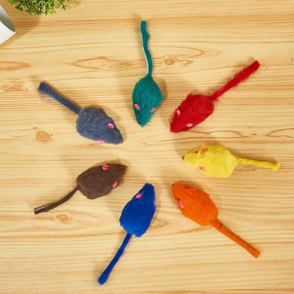 Cat Play Mice Artificial Mouse Shape Interactive Chew Resistant