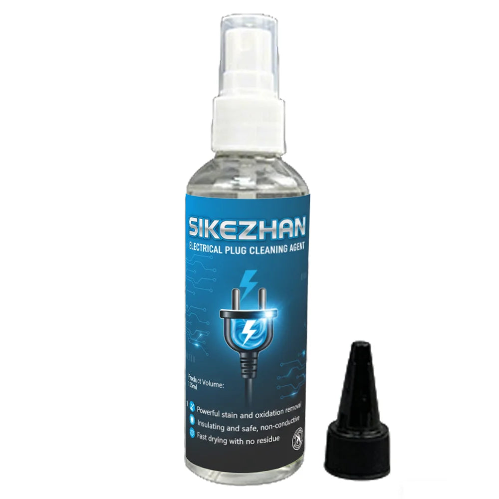 105ml Electronic Plug Cleaner - Restores Conductivity. Non-Conductive Spray Removes Rust & Dirt. Quick Dry, Safe for Connectors. Zpaxo 105ml