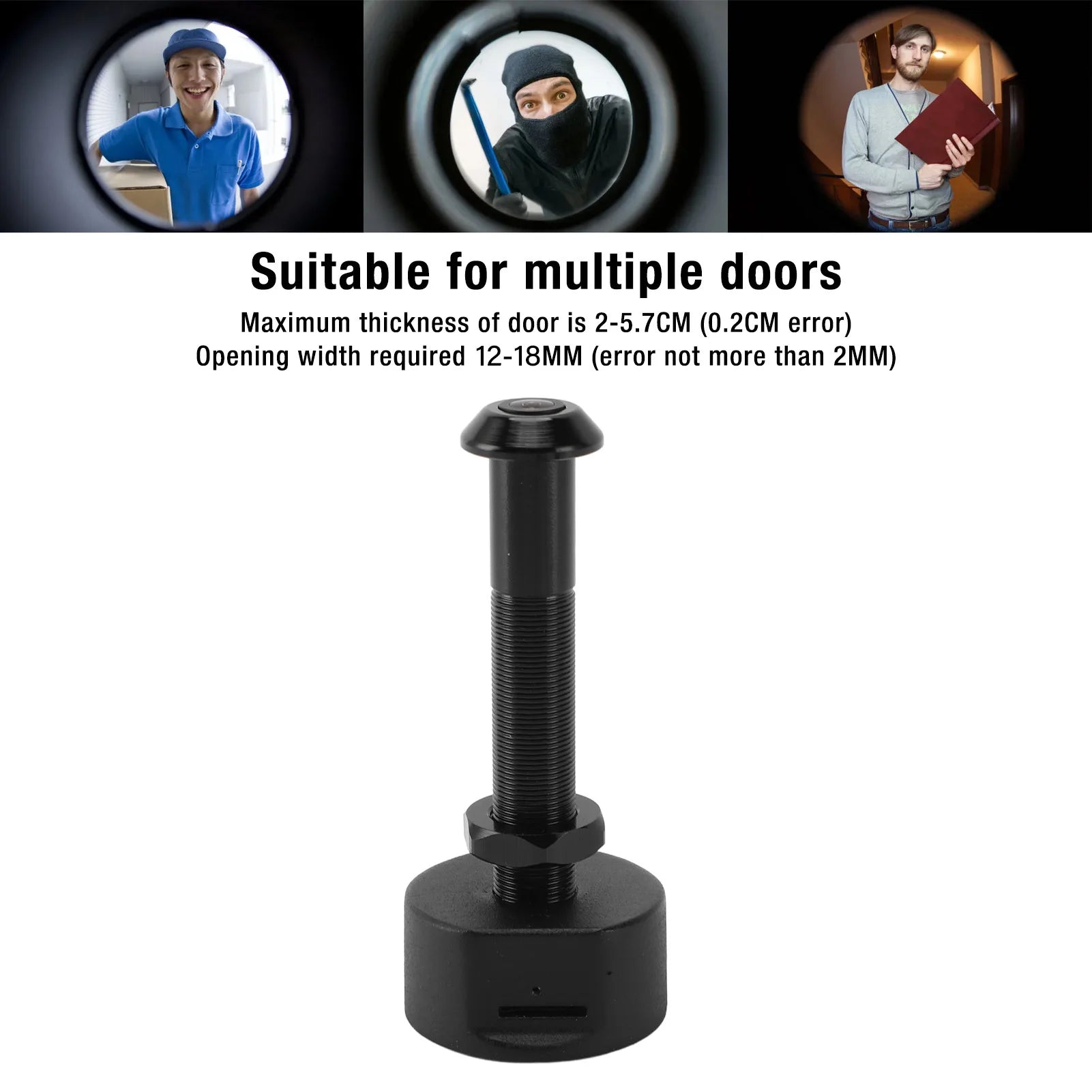 Wifi Peephole Camera 1080P HD Mobile Detection 150 Wide Angle Lens