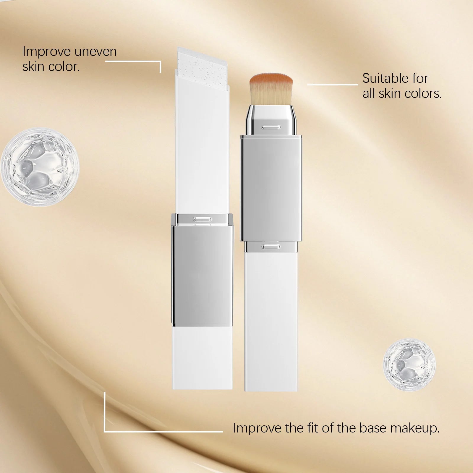 2-in-1 Color Changing Foundation & Concealer | All Skin Types Foundation Concealer Zpaxo
