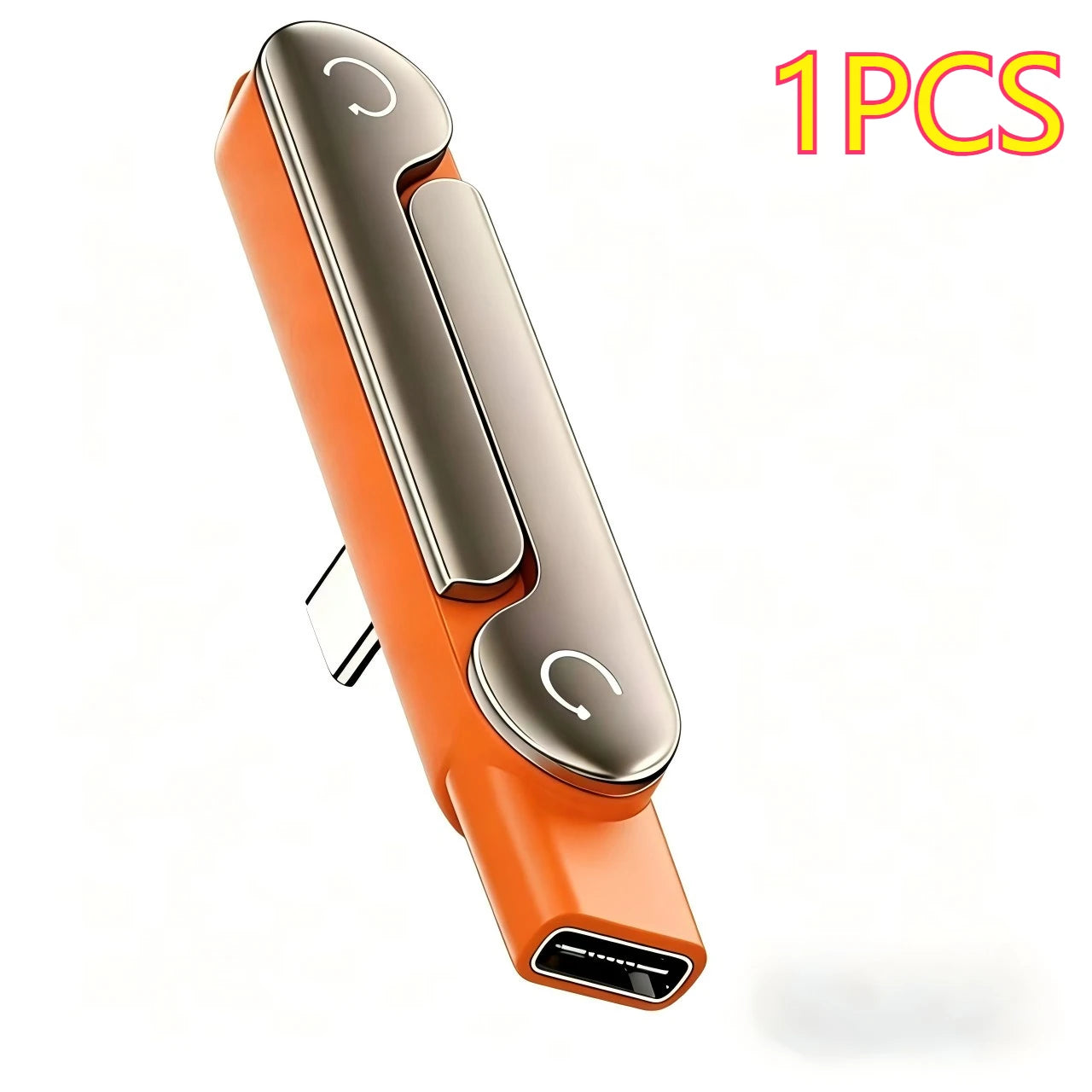 2-in-1 Fast Charging Cord Side Charging Portable Charging Phone Stand with 240W Charging Support and Foldable Mounting Stand Zpaxo Orange-1PCS