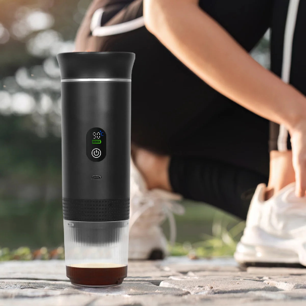 Portable Rechargeable Capsule Espresso Maker – 3-in-1 Outdoor Portable Espresso Maker Zpaxo