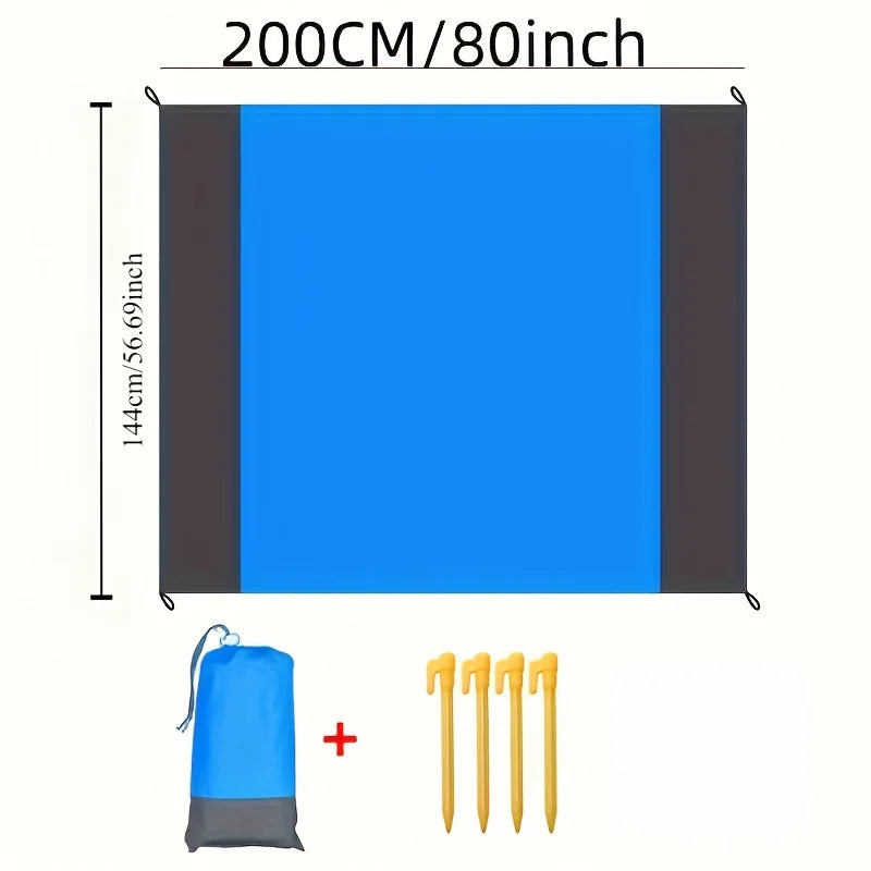 Waterproof Sand-proof Beach Mat Suitable 3 Adults Outdoor Picnic
