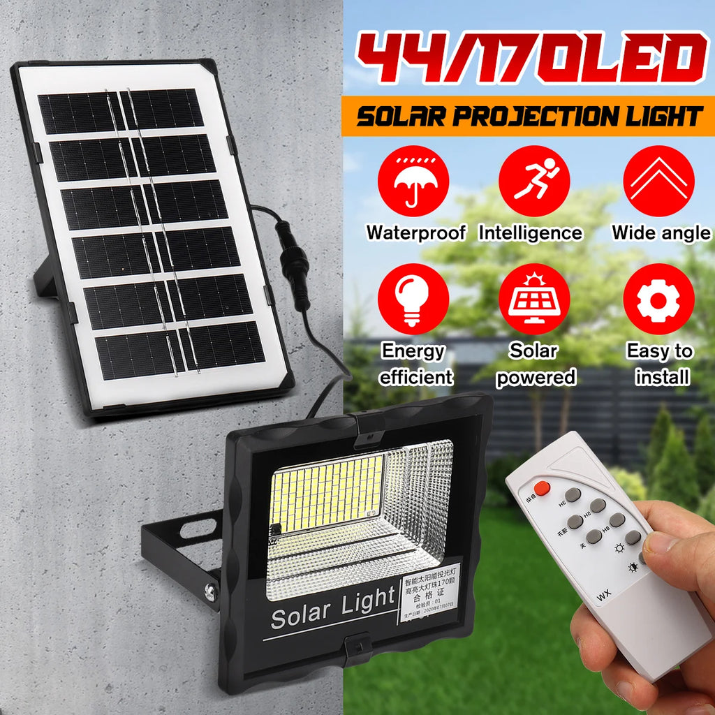 Solar LED Lights Outdoor Lighting Split Remote Indoor Wall Lamp Zpaxo