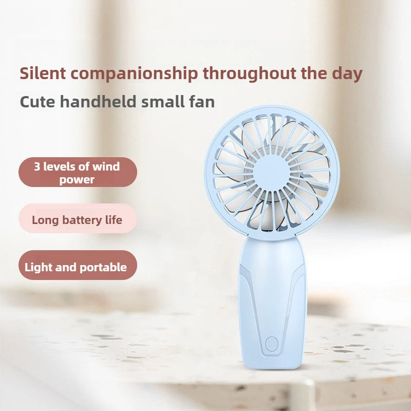 Portable Handheld Small Fan ABS Lightweight Cute Appearance USB Zpaxo