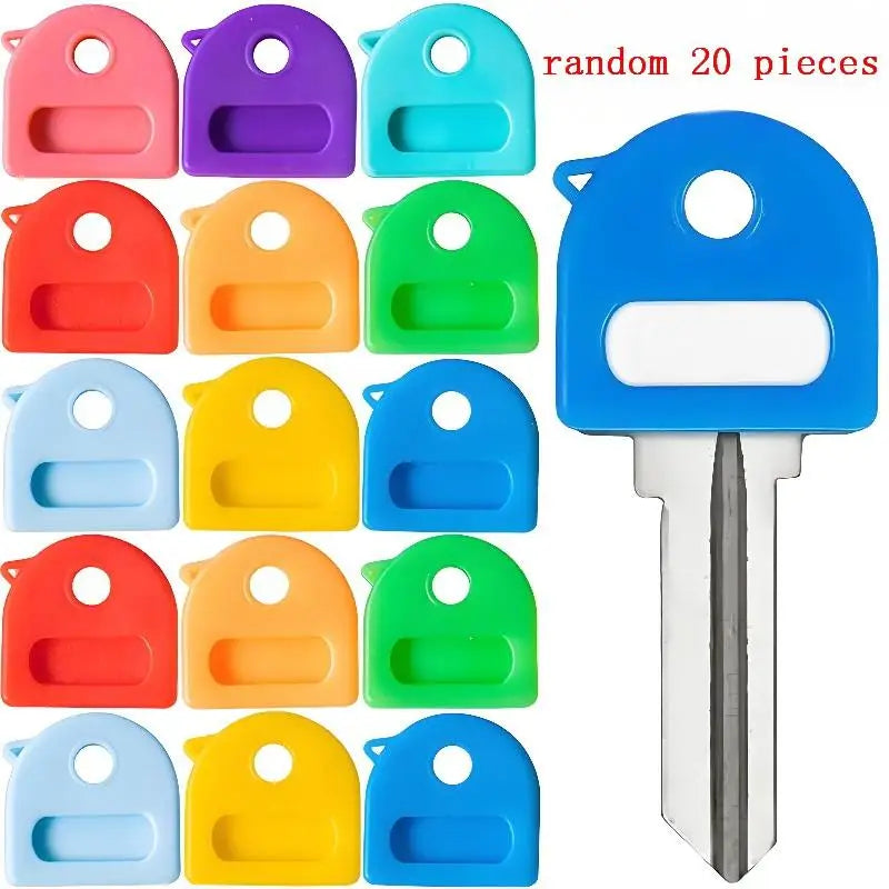 20-Pack Silicone Key Caps – Colorful Key Identifier Covers