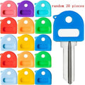 20-Pack Silicone Key Caps – Colorful Key Identifier Covers