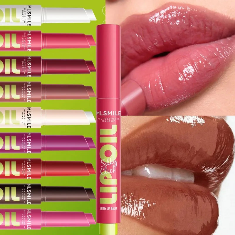 Multicolor Mirror Silky Lip Gloss Hydrating Solid Press Lipstick