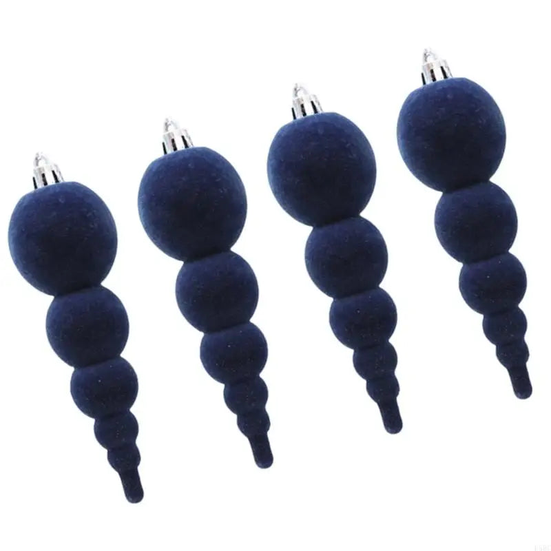 Soft Flocking Gourd Holiday Ornaments Christmas Tree Decoration