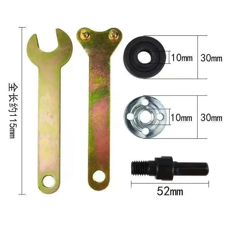 Power Drill to Angle Grinder Adapter Kit – Flange Nut & Handle