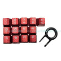 13Key Anti Slip Caps Mechanical Keyboard Keycaps Proof Backlights Zpaxo Red China Mainland
