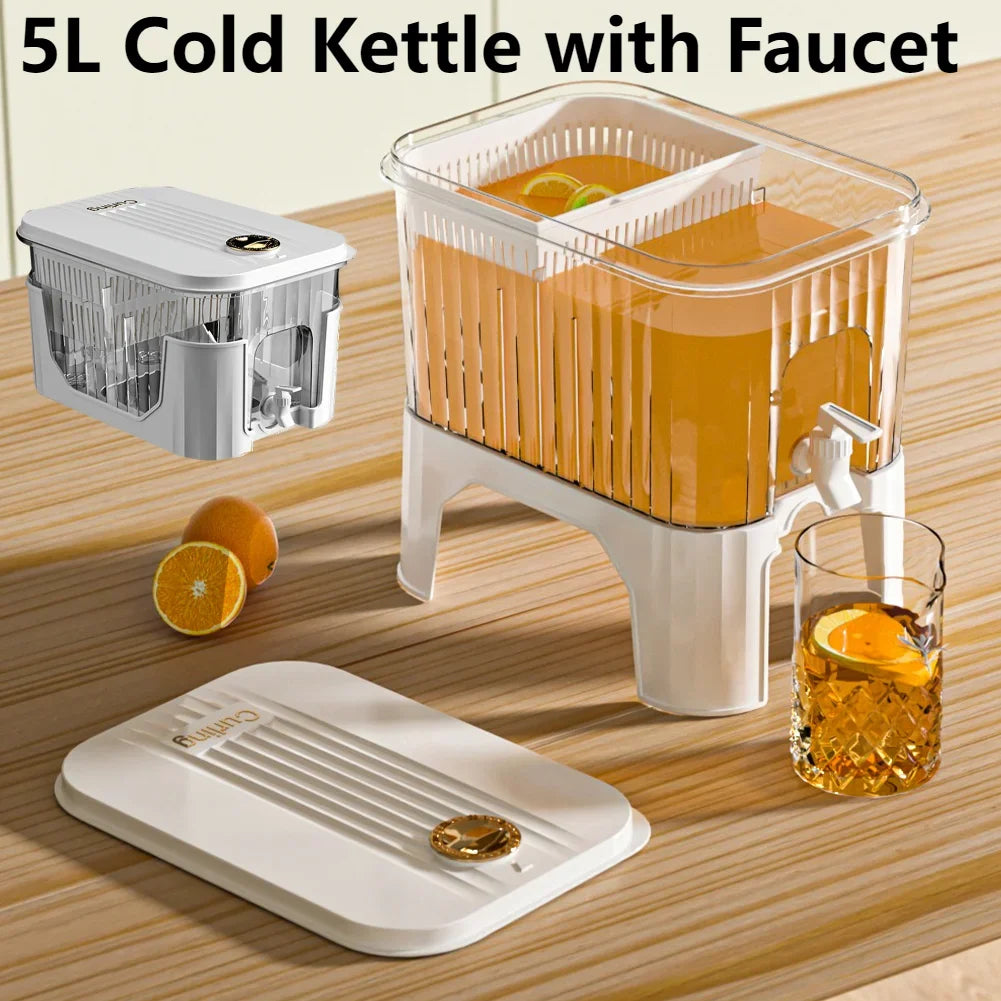 Cold Water Bucket Faucet Bracket Refrigerator Jug Dispenser Kettle