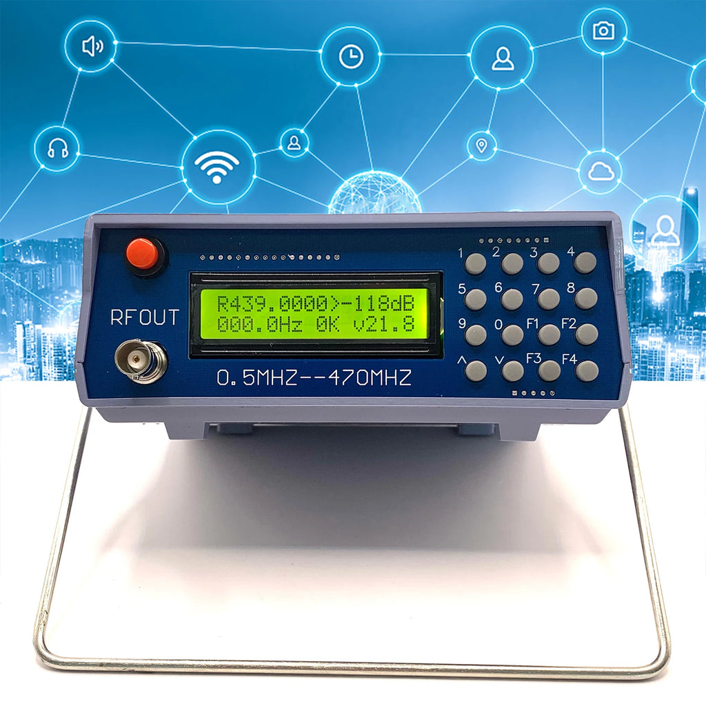 0 5MHZ 470MHZ RF Signal Generator CTCSS Function Audio Modulation