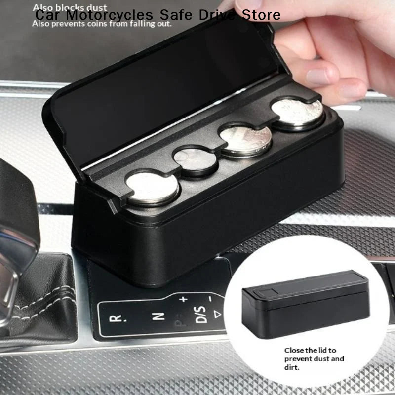 CMCar Coin Storage Box Mini Change Used Organize Coins Suitable Most