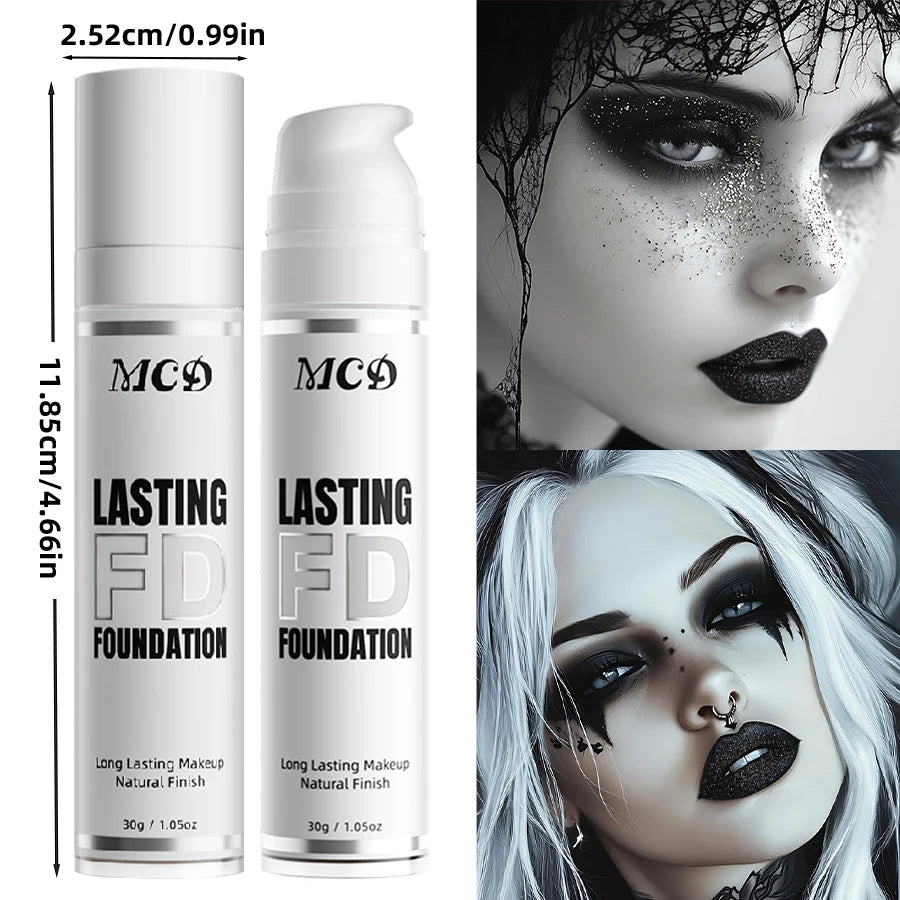 Pure White Liquid Foundation COS Stage Makeup Long-lasting Concealer