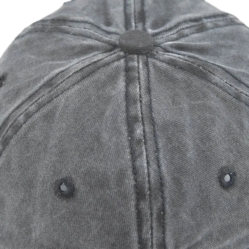 Washed Cotton Yours Letter Embroidered Cap Ripped Brim Hip Hop Distressed Baseball Cap Sunscreen Adjustable Sun Hat Zpaxo