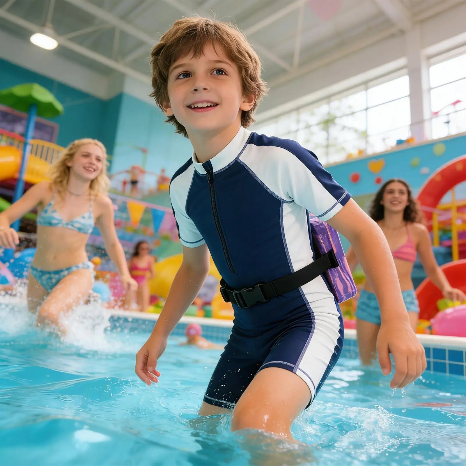 Adjustable Kids Swim Waist Float Belt Safety Lock Flotation Device