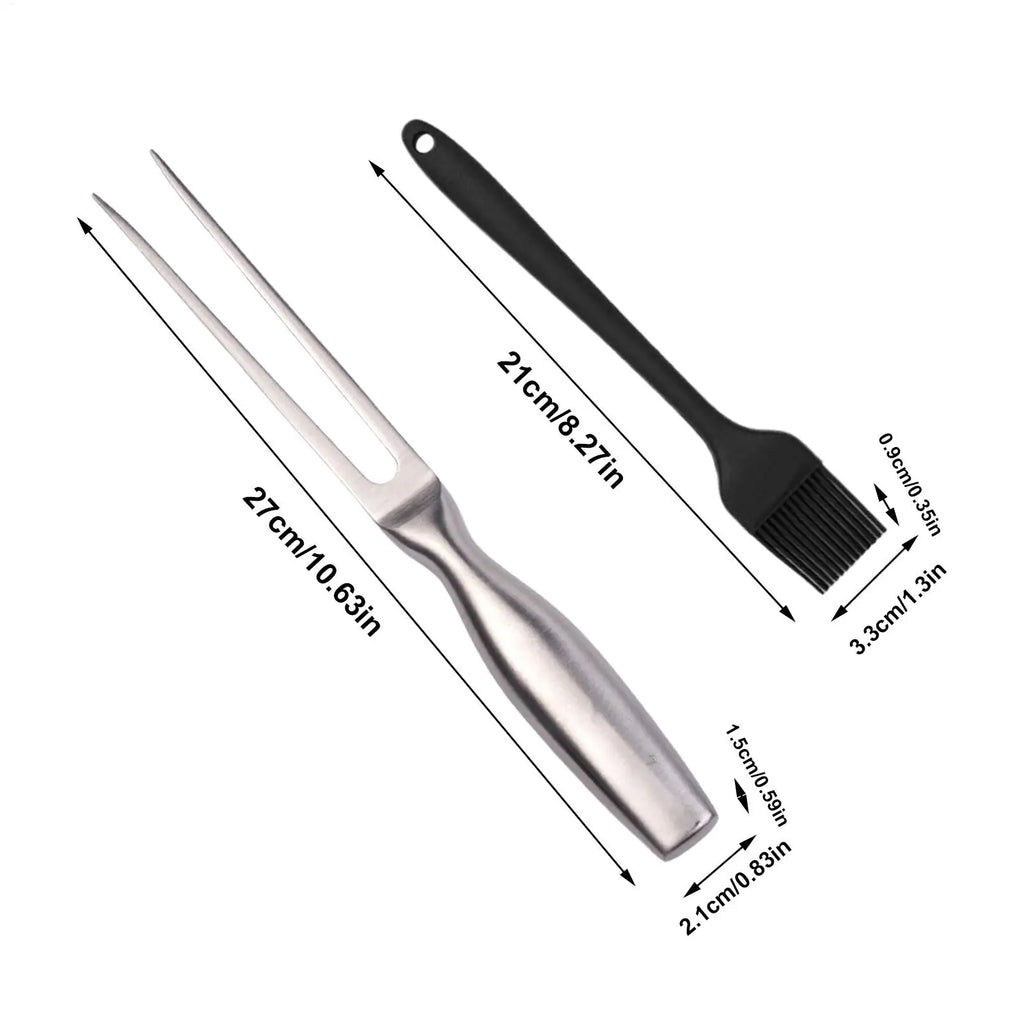 BBQ Grill Tool Stainless Steel Barbecue Utensils Case Outdoor Cooking