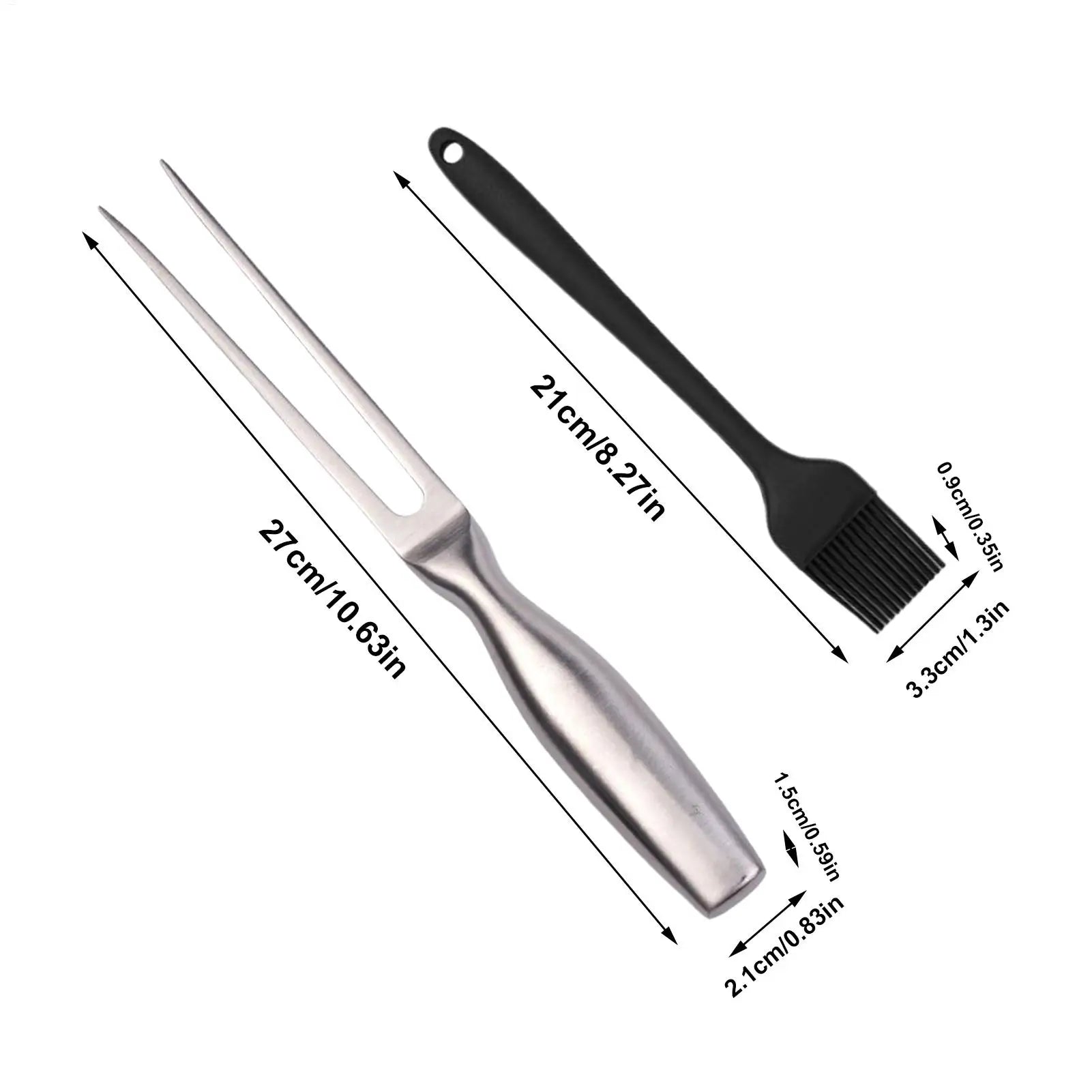 BBQ Grill Tool Stainless Steel Barbecue Utensils Case Outdoor Cooking