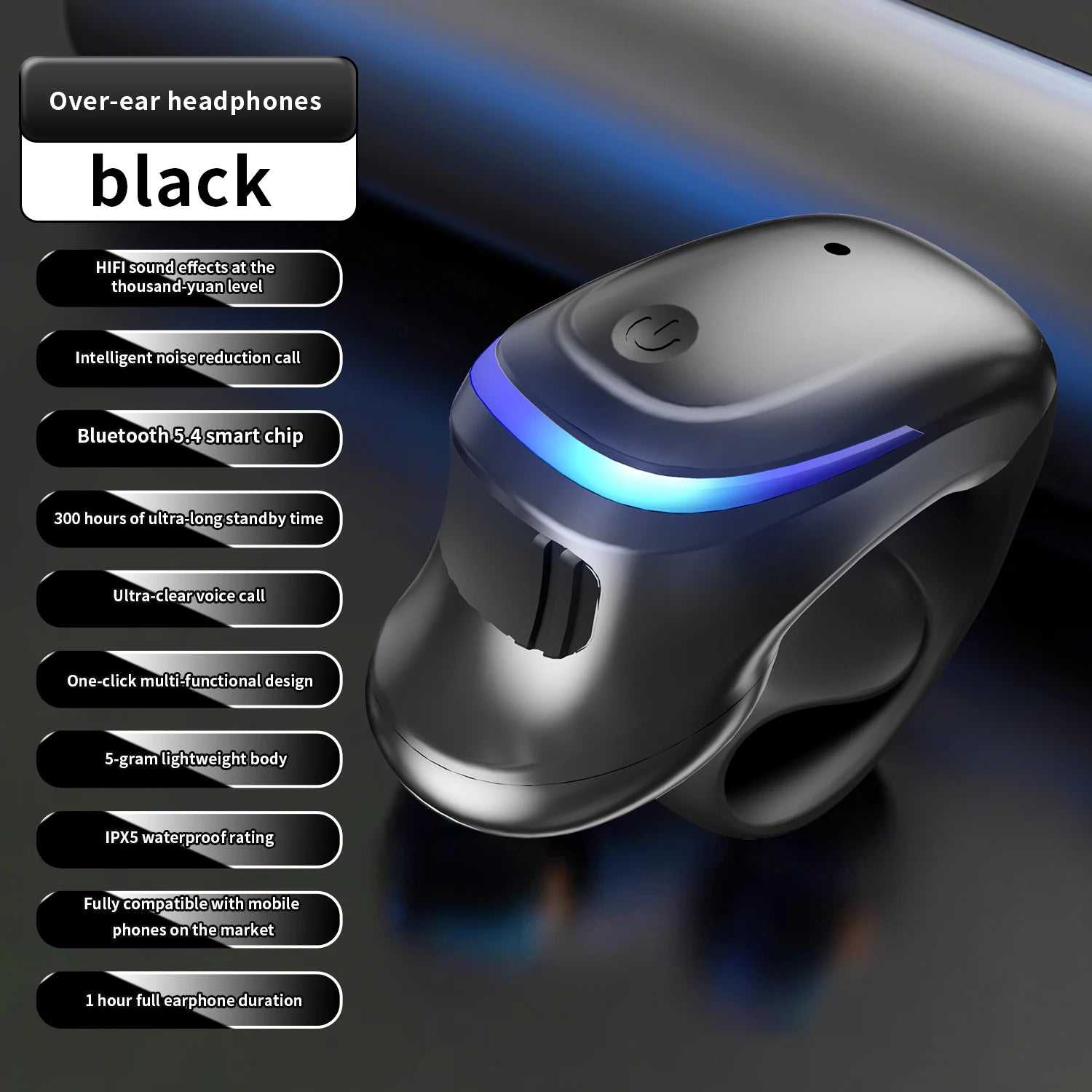 Earphones Clip Wireless Bluetooth Headphone Air Conduction Headset
