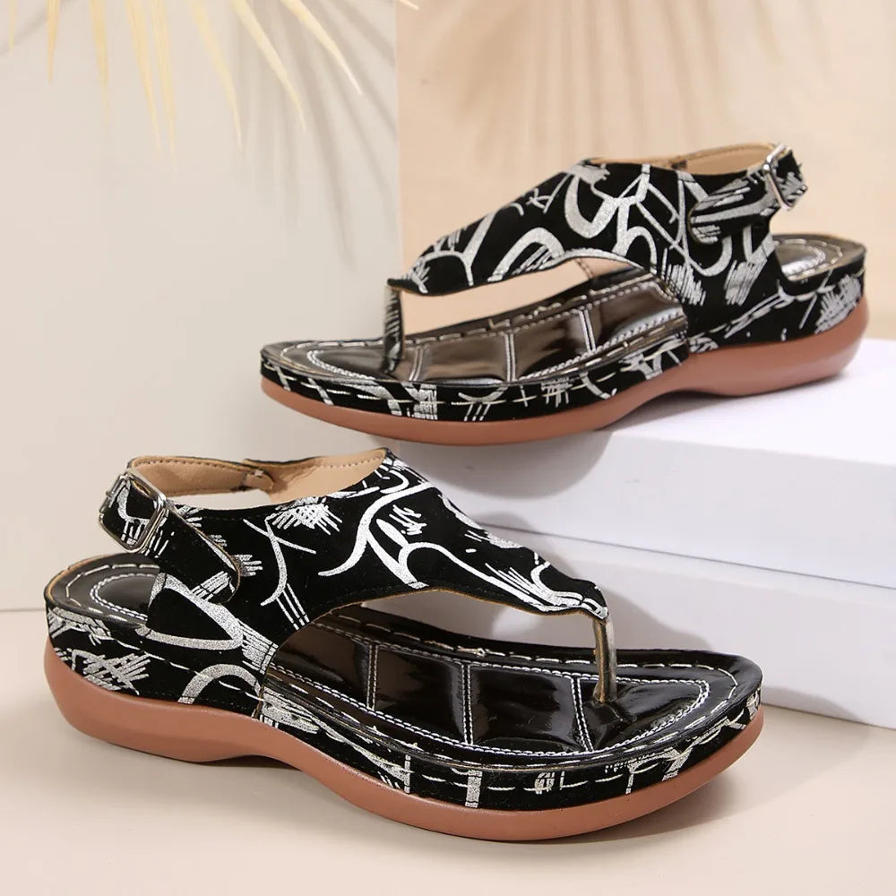 Women Sandals Soft Bottom Summer Shoes Wedge Heels Sandalias Mujer