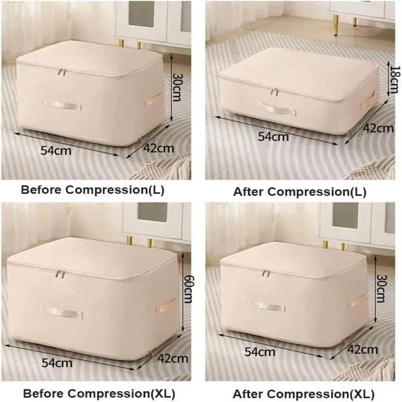 Large Capacity Compression Clothes Storage Bag Waterproof Cabinet Organizer Ultra Space Saving Quilt Pillow Blanket Storagepouch Zpaxo