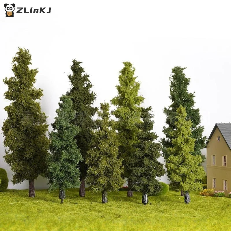 ▶1Pcs 14/21cm Model Pine Tree Train Layout Simulation Wire Tree Model Sand Table Material Handmade Diy Landscape Decor Zpaxo