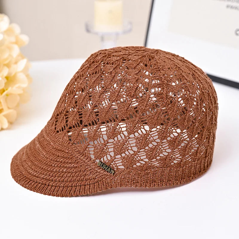 Hollowed-out Breathable Baseball Hat Soft Silky Niche Design