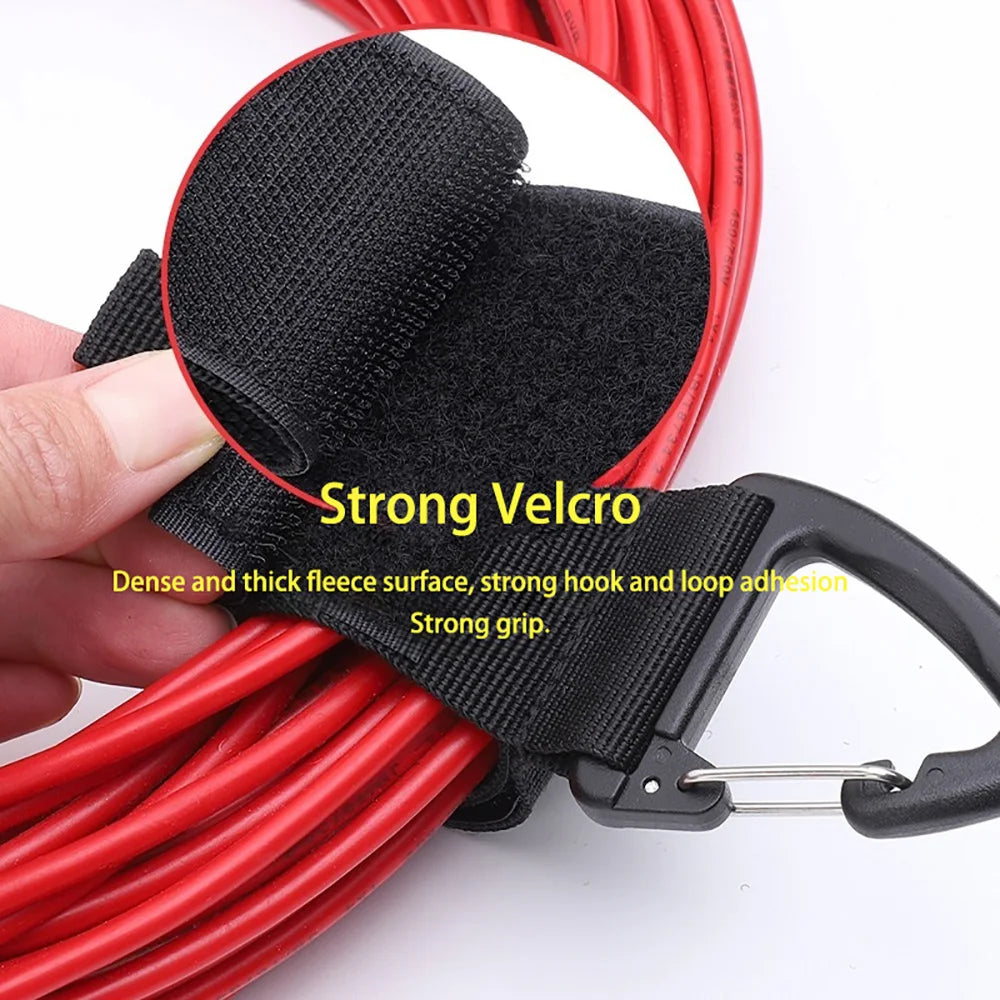 Nylon Cord Organizer with Triangle Buckle | Cable Strap 1/5/10Pcs Cable Cord Organizer Zpaxo