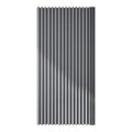 Foldable Magnetic Bath Curtain Waterproof Bathroom Curtain with 14 Hooks Privacy Bathroom Divider Modern for Bathroom Zpaxo Grey