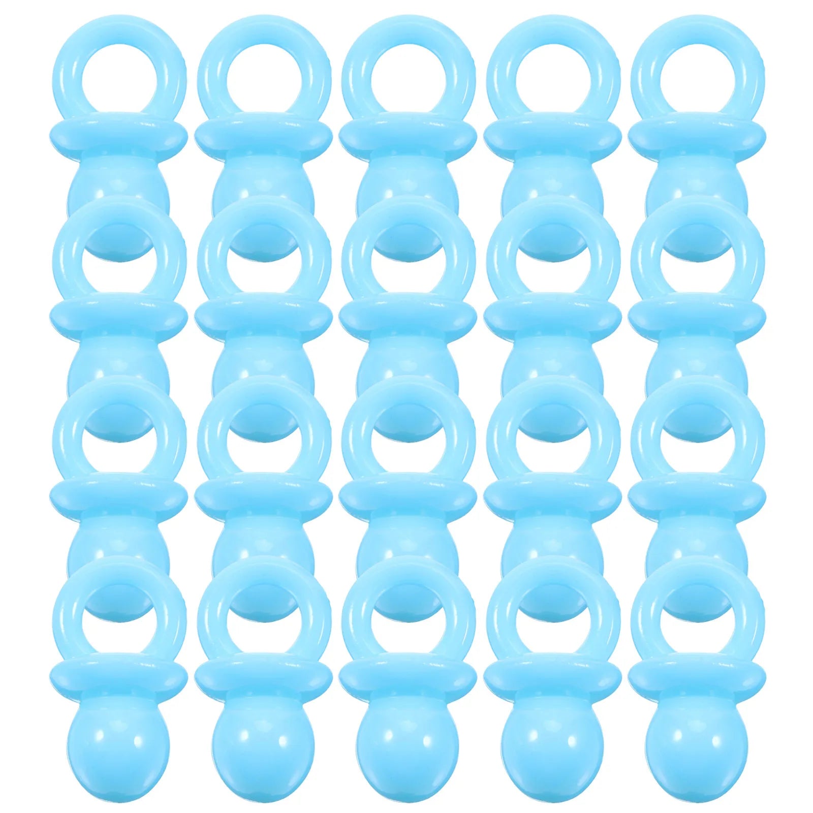 Shower Party Decor Blue Acrylic Pacifier Charms Favor Bag Fillers