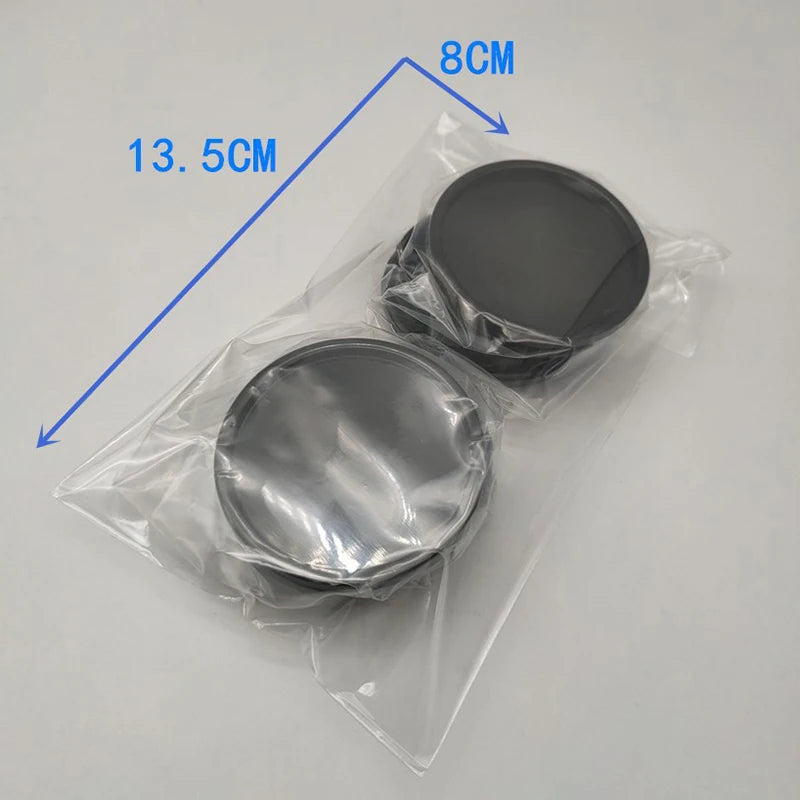 58mm ABS Wheel Center Hub Caps – 4-Pack Blank Rim Covers
