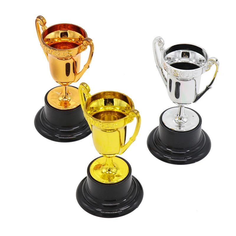 Student Sports Competitions Award Trophy Gold Cups Plastic Mini Zpaxo