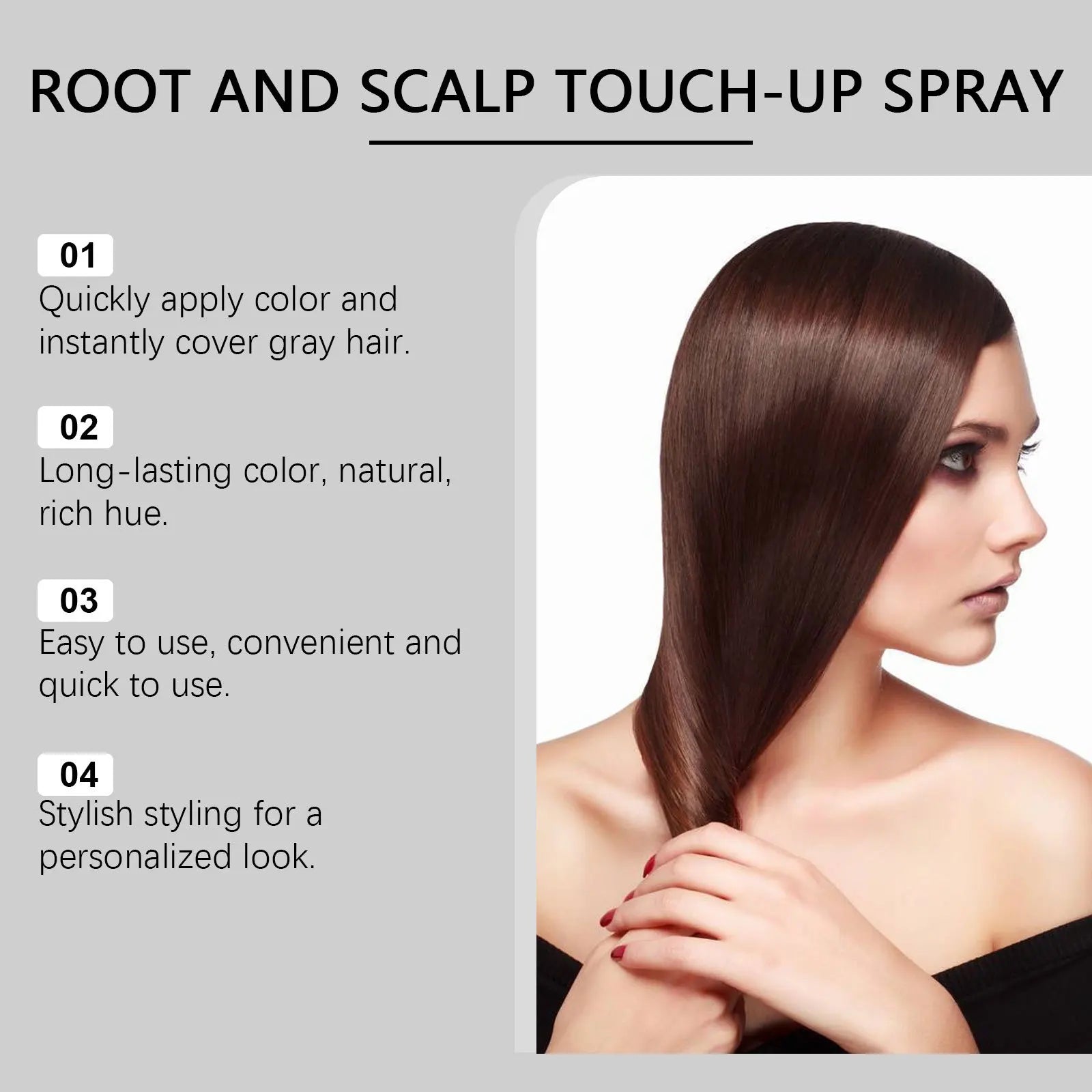Temporary Hair Color Spray – Quick Dry, Multi-Shade, 100ml Temporary Hair Spray Zpaxo