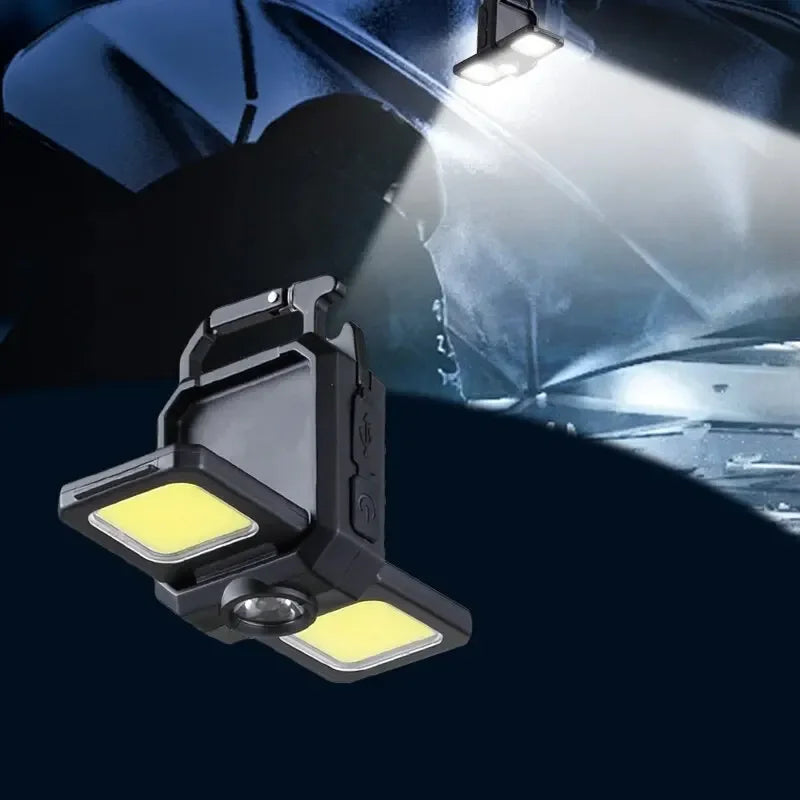 ESMARTER COB Keychain LED Work Light – 800 Lm, 5 Modes, USB-C