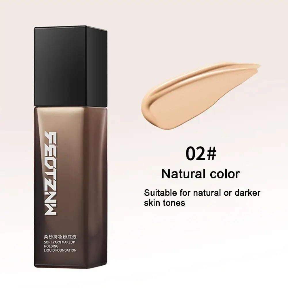 Liquid Foundation Naturally Covers Soft Matte Foundation Base Makeup Moisturizing Concealer CC Cream Makeup Foundation Zpaxo natural color