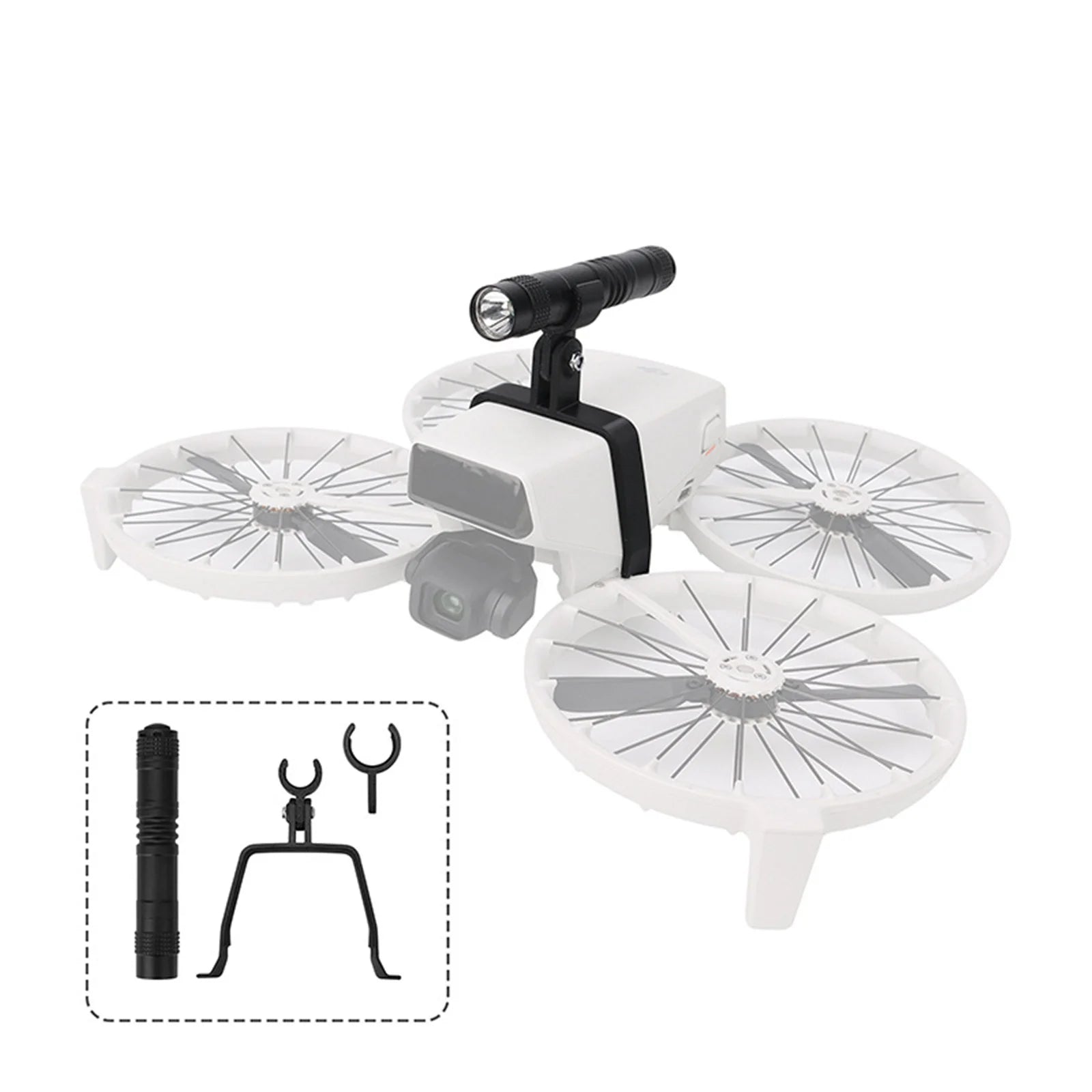 Drone Night Flight Lights Searchlight DJI Flip Flashlight Flying
