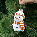 Acrylic Rainbow Snowman Christmas Ornament Pendant | Holiday