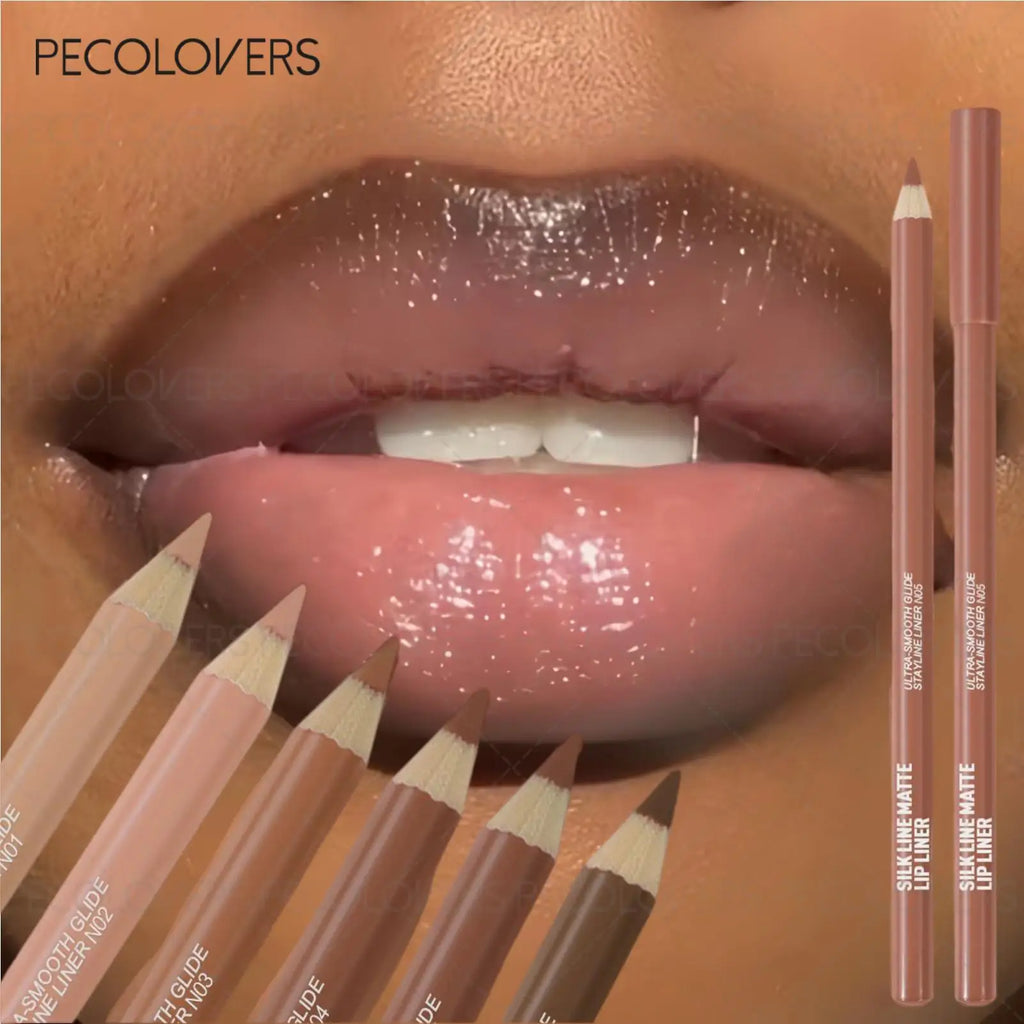 1PC Brown Smooth Lipstick Pen- Easy Coloring Lipliner, Durable Moisturizing Matte Lipstick for Daily Makeup Zpaxo