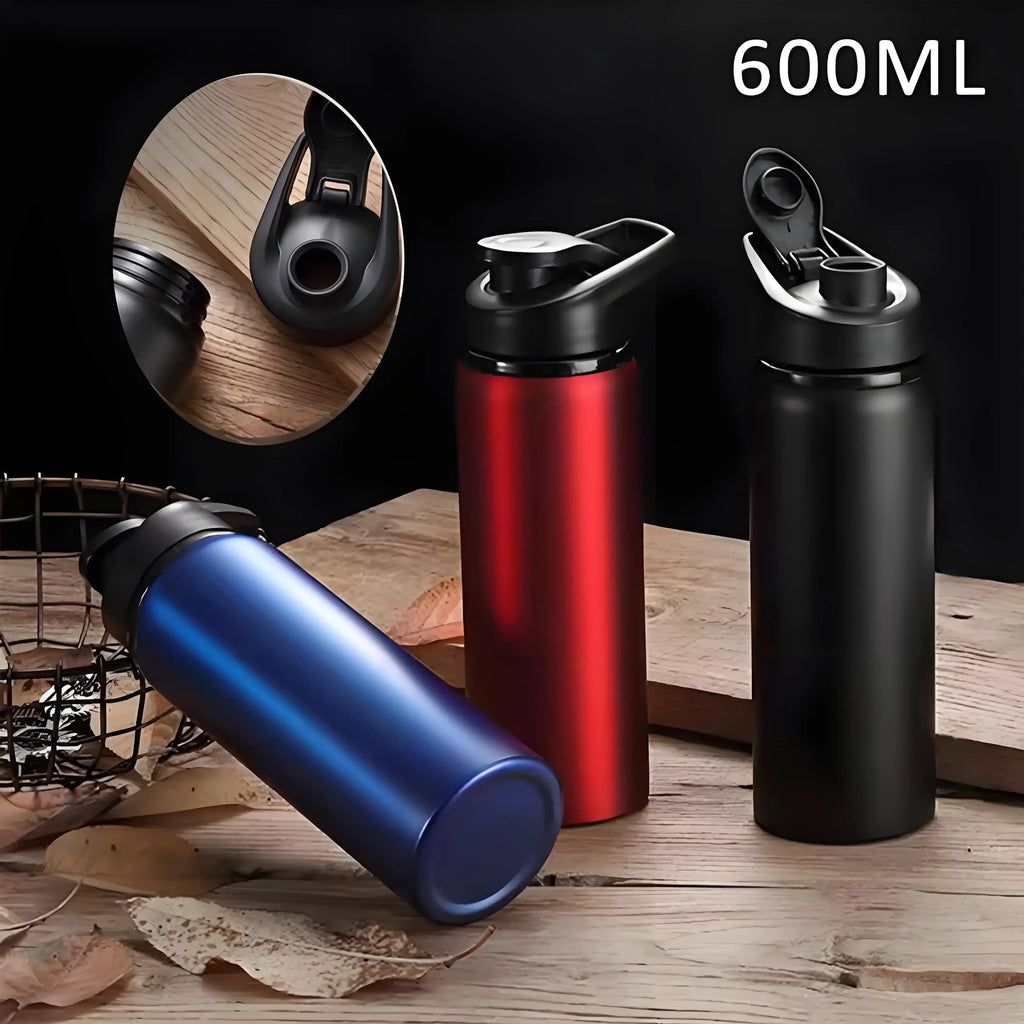 Large Capacity Stainless Steel Sports Water Bottle Outdoors Camping