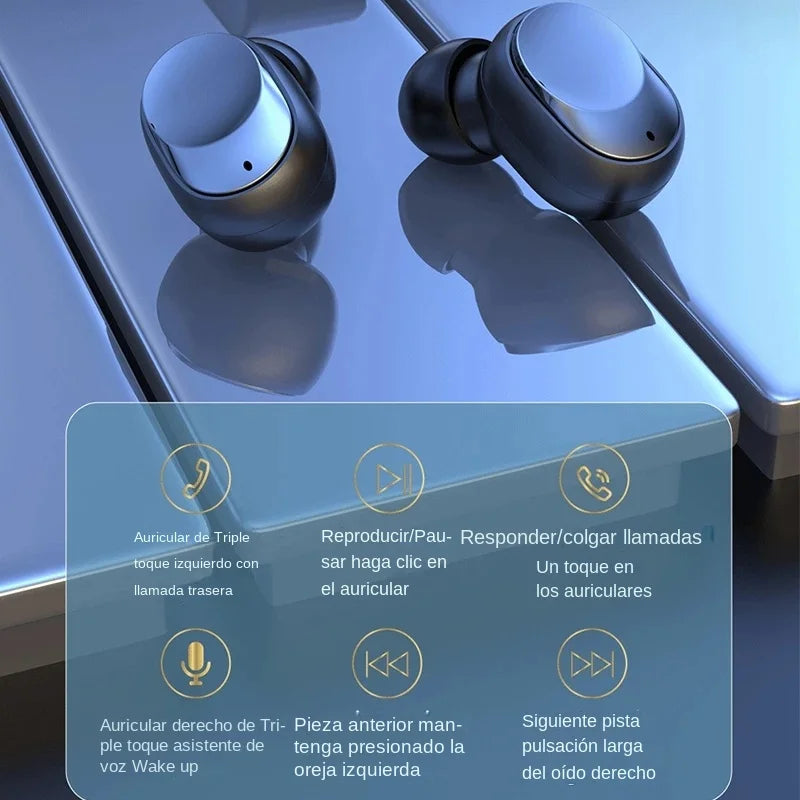 Y60 TWS Bluetooth 5 1 Earphone Wireless Headphones LED Display Earpod Zpaxo