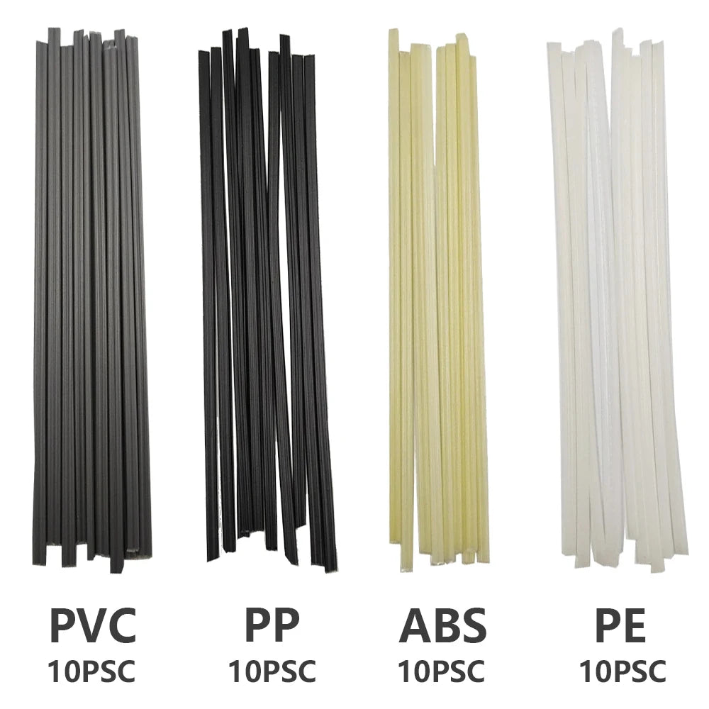 40pcs Welding Rods 200mm ABS/PP/PVC/PE Plastic Welding Sticks Soldering Tools Set For Plastic Welder Gun Bumper Repair Welding Zpaxo