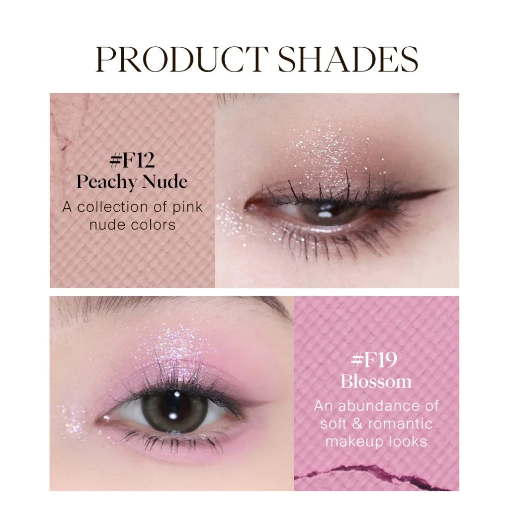 JOOCYEE 4 Colors Eyeshadow Palette Matte Smoked Daily Portable Makeup Zpaxo